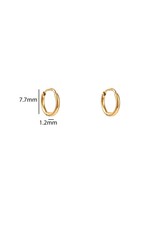 Go Dutch Label D&E - Small hoop 1.6mm x 6 mm - goud