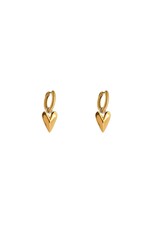 Go Dutch Label D&E - Origami heart hoop - goud