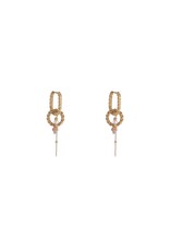 Go Dutch Label D&E - Round + stone hoop - taupe