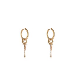 Go Dutch Label D&E - Stones + big hoop - taupe