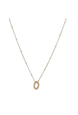 Go Dutch Label D&E - crown rounds necklace - goud