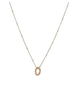 Go Dutch Label D&E - crown rounds necklace - goud