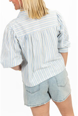 21Jewelz Blouse met meerkleurige streepjes - blauw