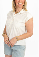 21Jewelz Basic mouwloos blousje - ecru