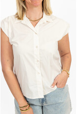 21Jewelz Basic mouwloos blousje - ecru
