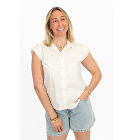 21Jewelz Basic mouwloos blousje - ecru