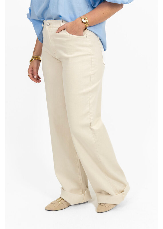 21Jewelz Extra tall wide leg jeans - beige