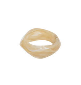 21Jewelz Statement bangle in organische vorm - beige