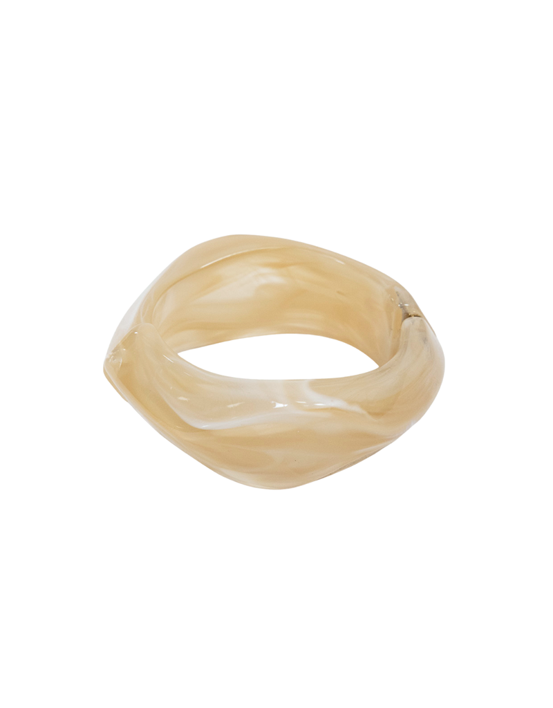 21Jewelz Statement bangle in organische vorm - beige