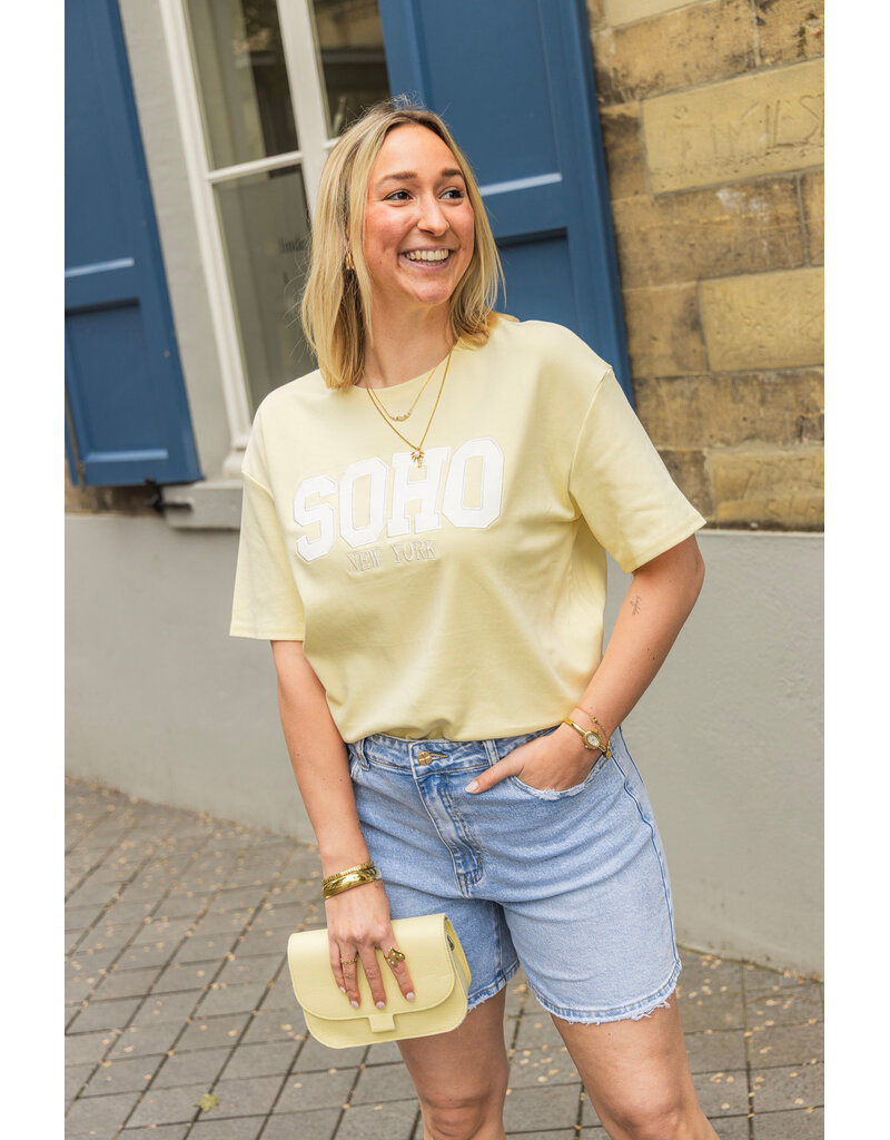 21Jewelz T-shirt "SOHO New York" - geel