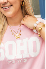 21Jewelz T-shirt "SOHO New York" - roze