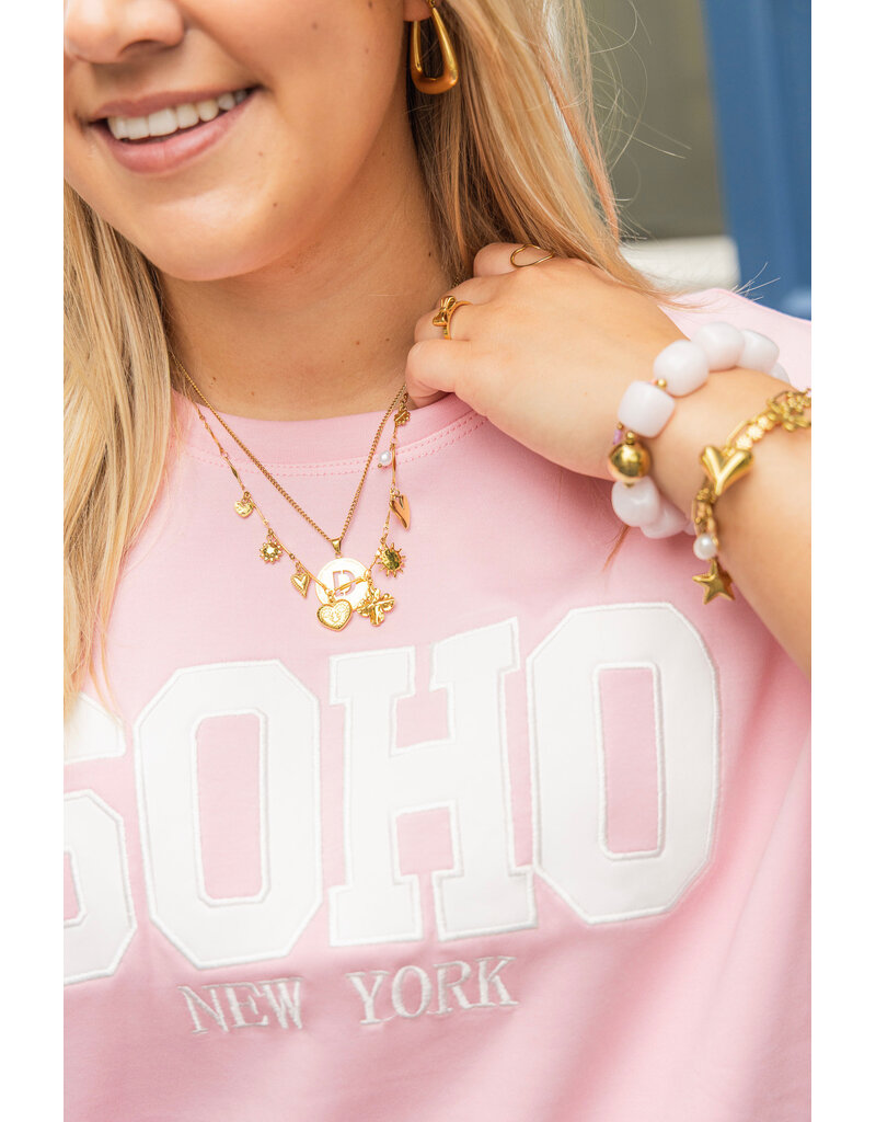 21Jewelz T-shirt "SOHO New York" - roze