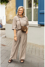 21Jewelz Pantalon met ceintuurtje - taupe