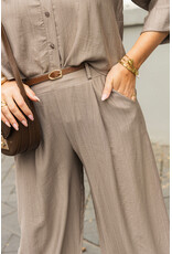 21Jewelz Pantalon met ceintuurtje - taupe