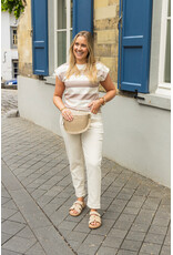 21Jewelz Top gestreept - taupe/wit