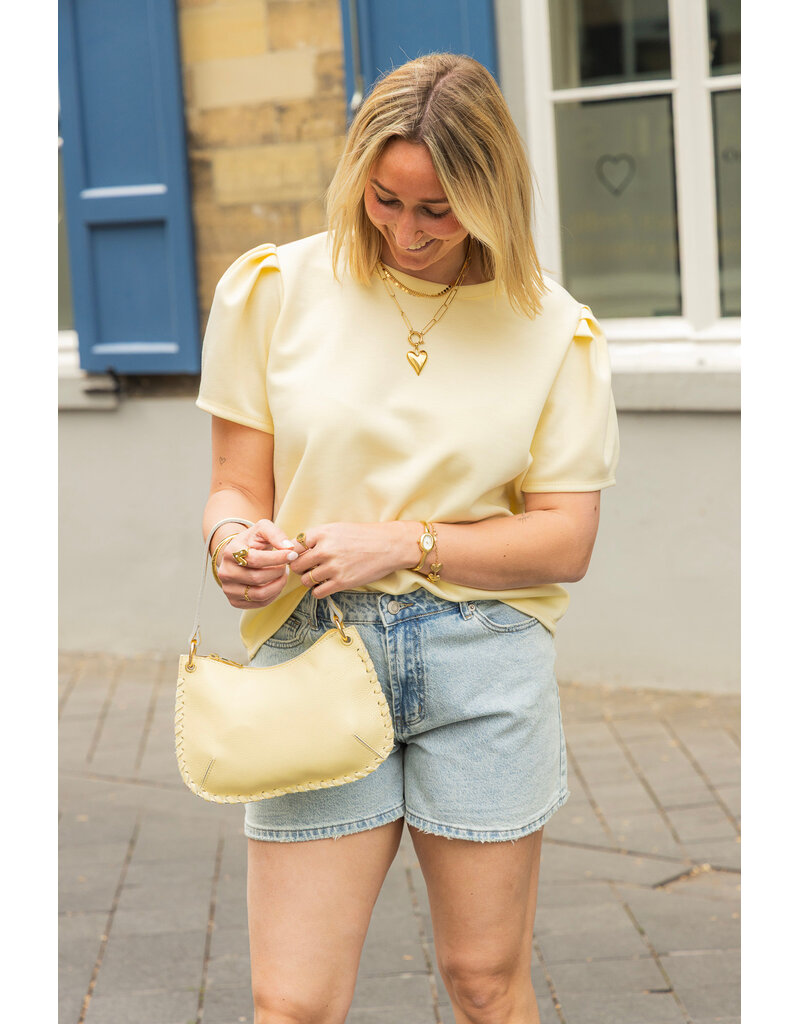 21Jewelz Sweatshirt met pofmouw - geel