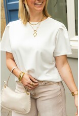 21Jewelz Sweatshirt met pofmouw - wit