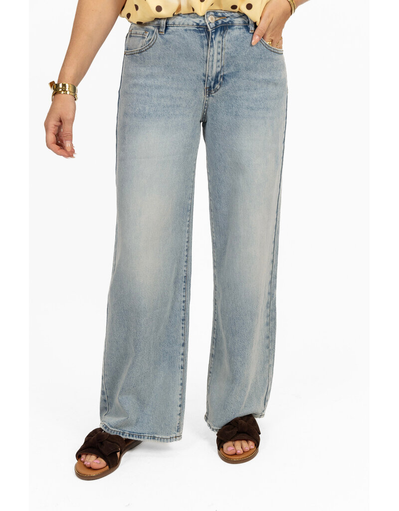 21Jewelz Mid rise wide leg jeans