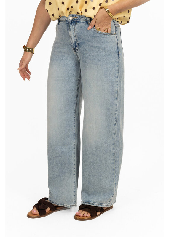 21Jewelz Mid rise wide leg jeans