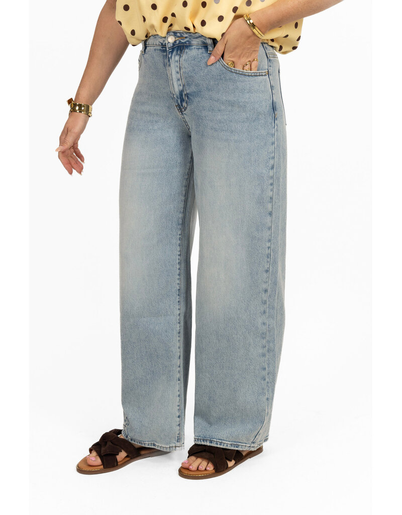 21Jewelz Mid rise wide leg jeans