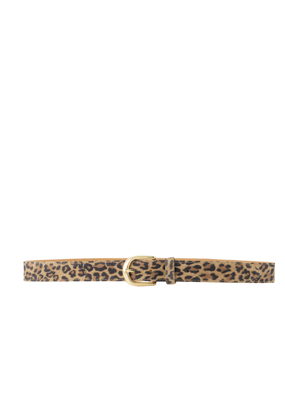 21Jewelz Musthave gold detailed riem - suede panterprint