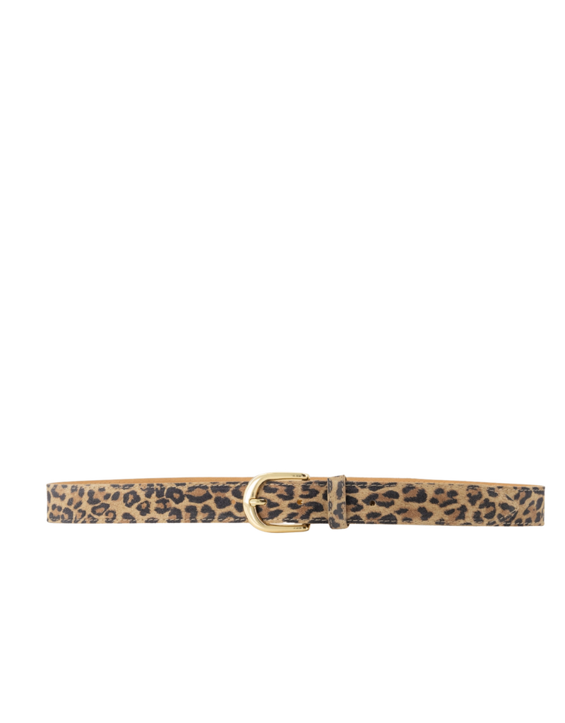 21Jewelz Musthave gold detailed riem - suede panterprint