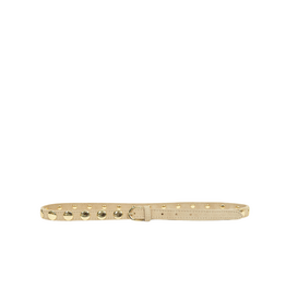 21Jewelz Suede riem met gouden studs - warm beige