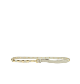 21Jewelz Suede riem met gouden studs - beige