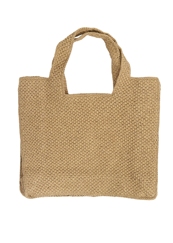21Jewelz Rotan-look shopper - camel