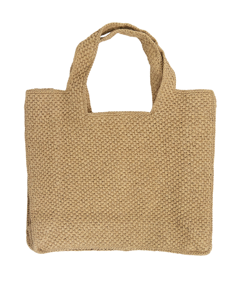 21Jewelz Rotan-look shopper - camel