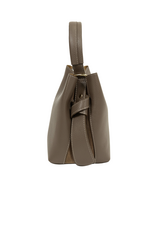 21Jewelz Bucket tas met gouden details - donkertaupe