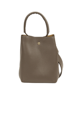 21Jewelz Bucket tas met gouden details - donkertaupe