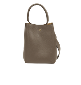 21Jewelz Bucket tas met gouden details - donkertaupe