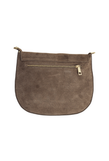21Jewelz Middel grote tas met gouden sluiting - suede taupe