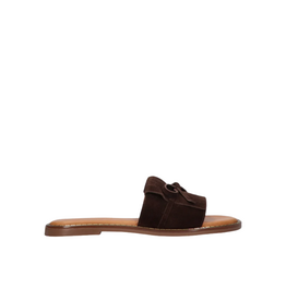 21Jewelz Tango | Slipper Audrey met franjes - suede bruin