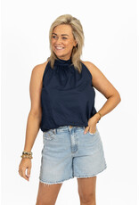 21Jewelz Balloon look haltertop - donkerblauw