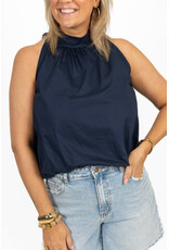 21Jewelz Balloon look haltertop - donkerblauw