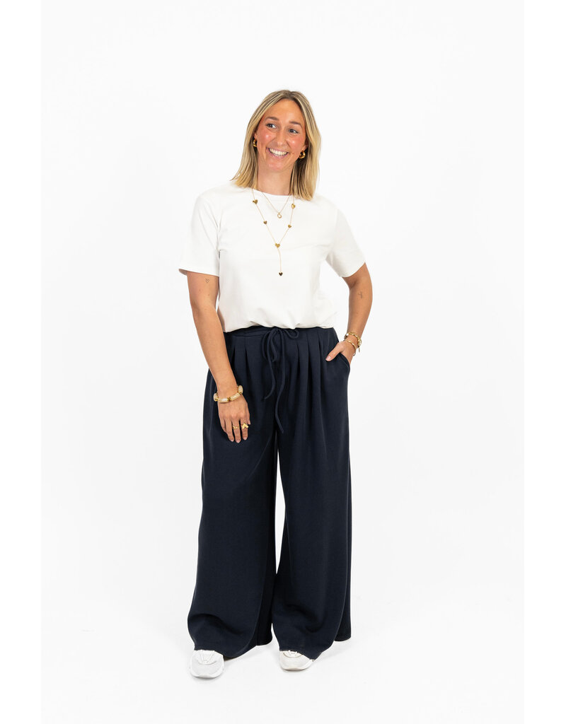 21Jewelz Wide leg jogger - donkerblauw