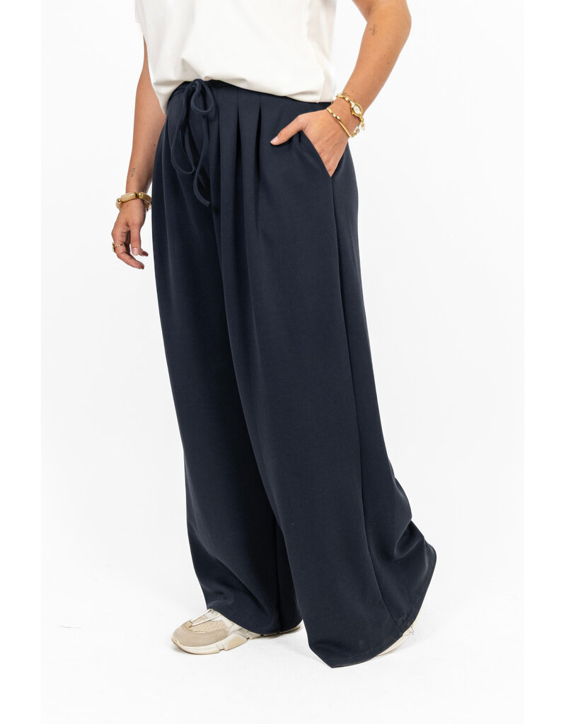 21Jewelz Wide leg jogger - donkerblauw