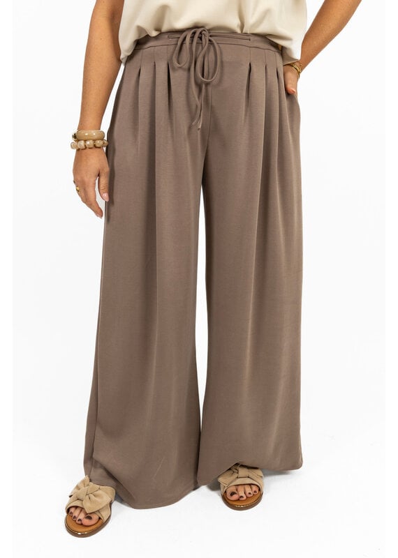 21Jewelz Wide leg jogger - taupe