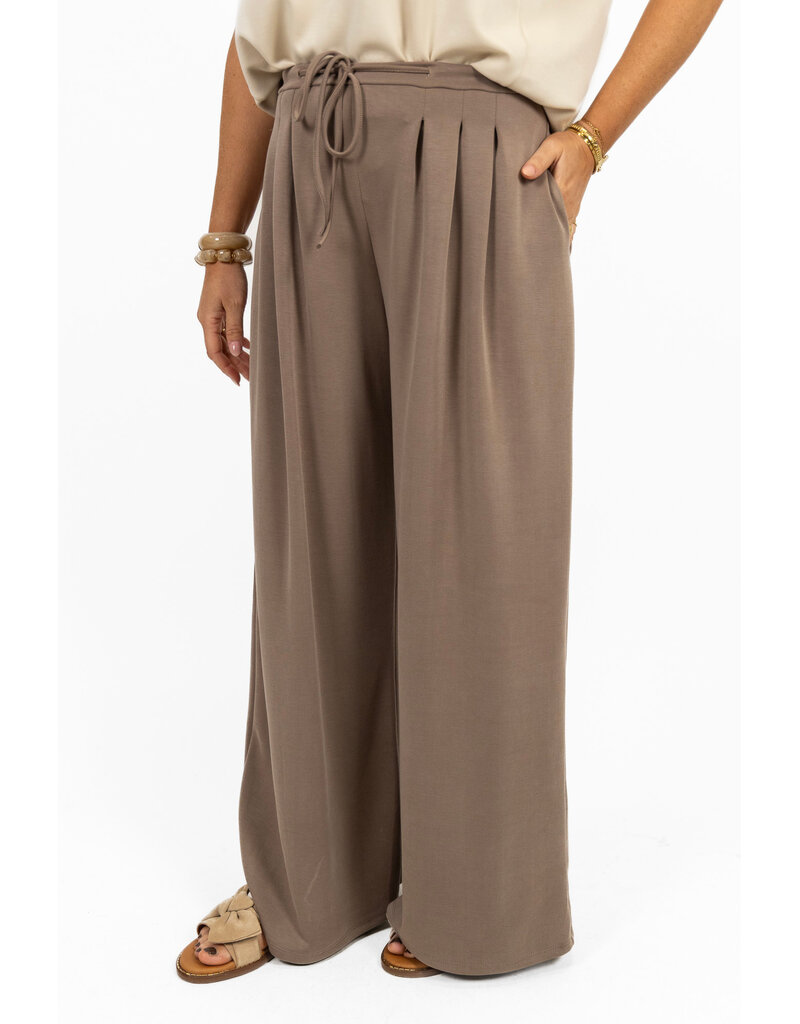 21Jewelz Wide leg jogger - taupe