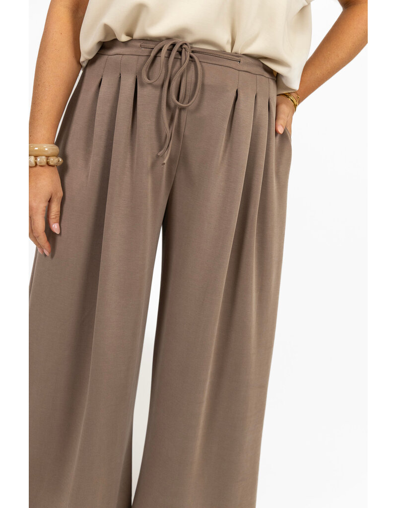 21Jewelz Wide leg jogger - taupe