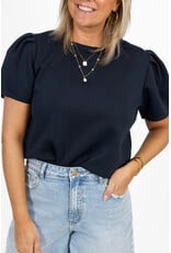 21Jewelz Sweatshirt met pofmouw - donkerblauw