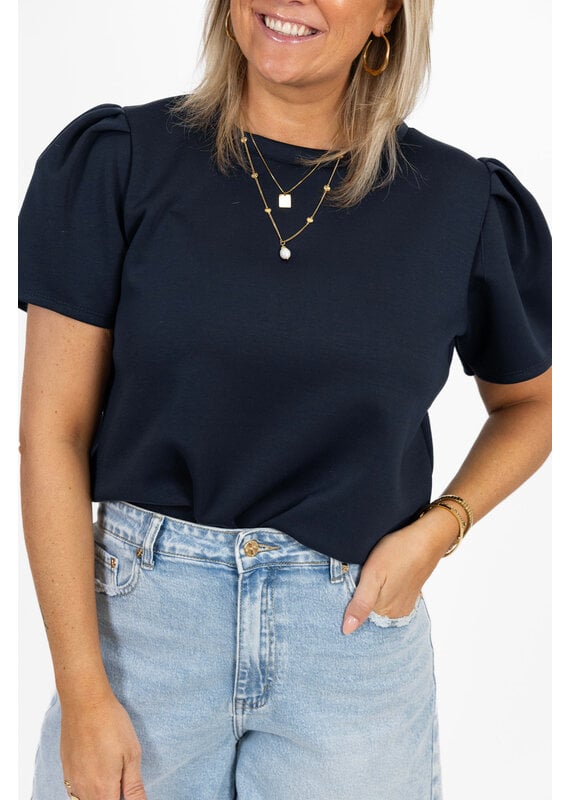 21Jewelz Sweatshirt met pofmouw - donkerblauw