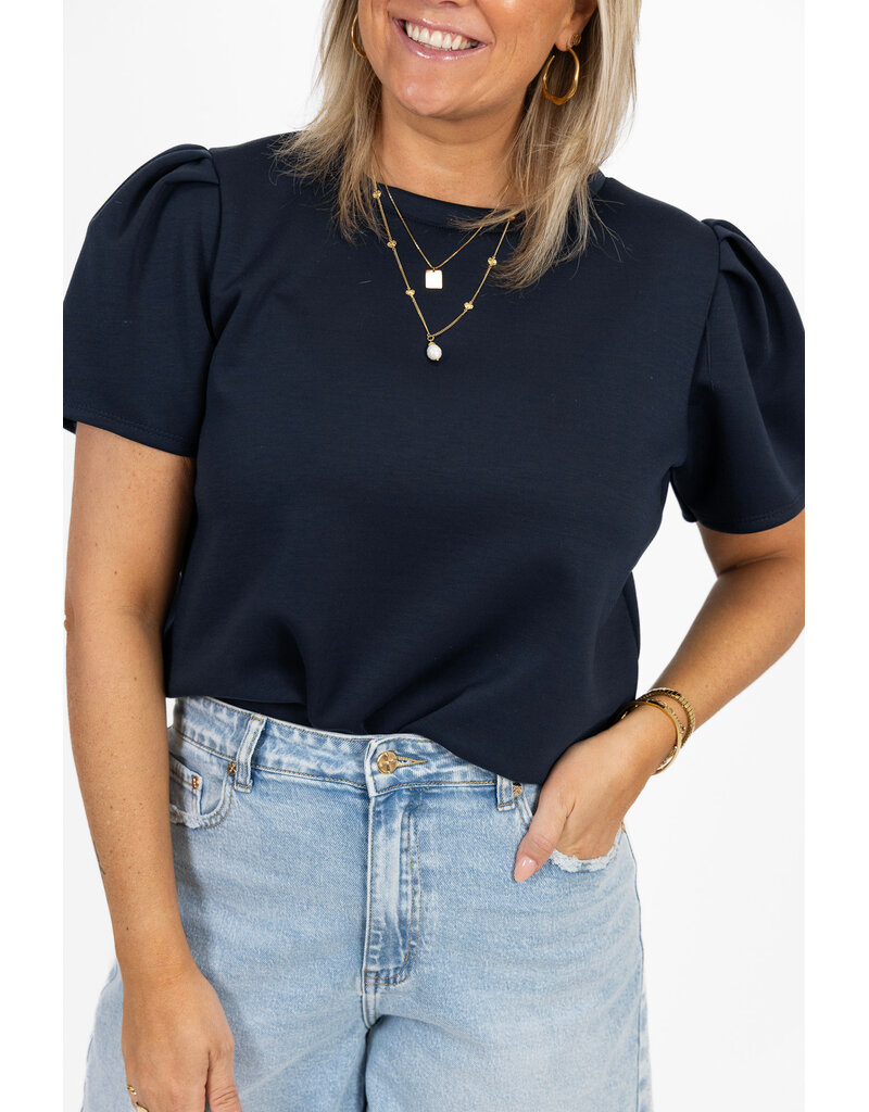 21Jewelz Sweatshirt met pofmouw - donkerblauw