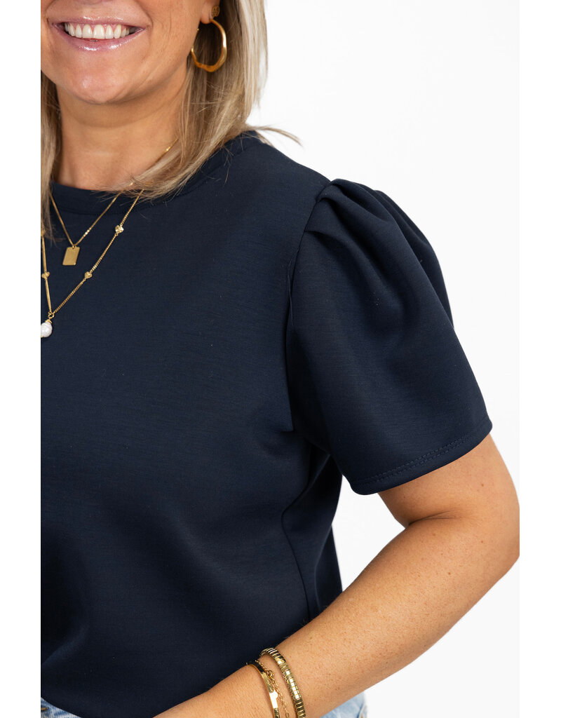 21Jewelz Sweatshirt met pofmouw - donkerblauw
