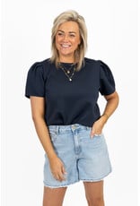 21Jewelz Sweatshirt met pofmouw - donkerblauw