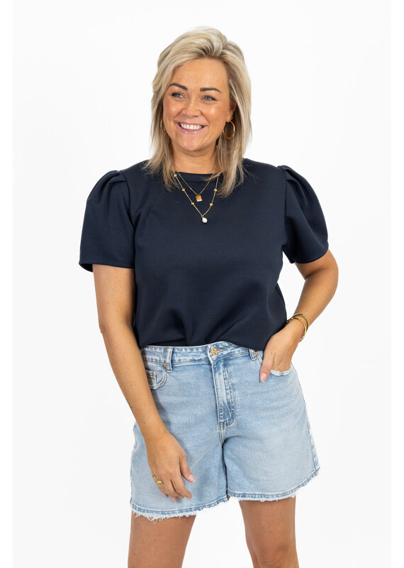 21Jewelz Sweatshirt met pofmouw - donkerblauw