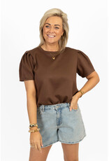 21Jewelz Sweatshirt met pofmouw - bruin