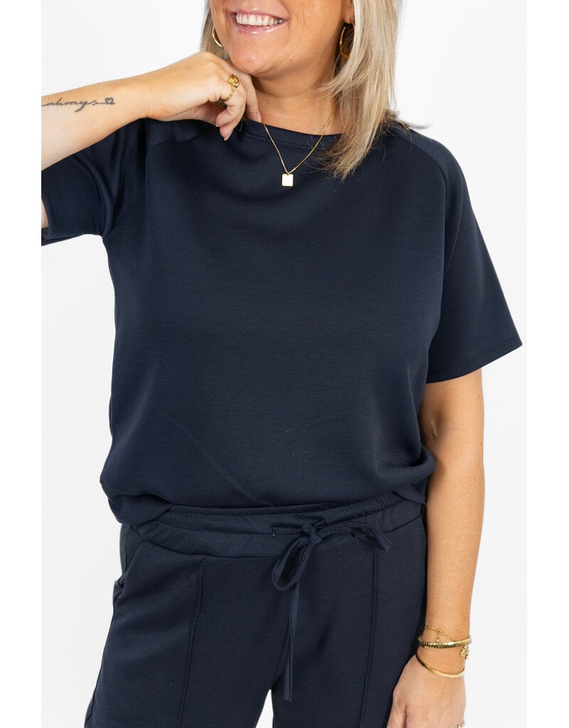 21Jewelz Korte mouwen sweater - donkerblauw